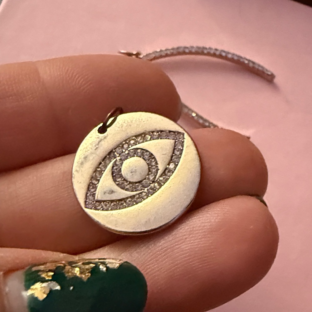 Silver and Gold-Tone Pendant Set